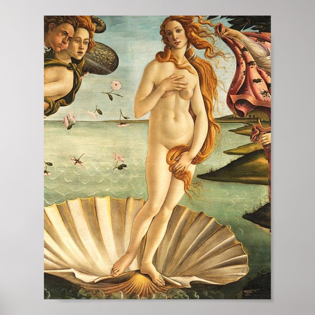 Póster Sandro Botticelli Nacimiento De Venus (Frente)
