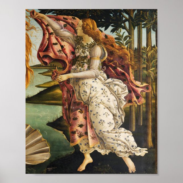Póster Sandro Botticelli Nacimiento de Venus Hora de Prim (Frente)