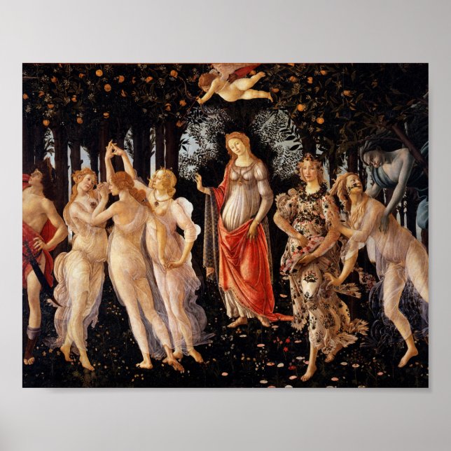 Póster Sandro Botticelli Primavera Bella Artes (Frente)