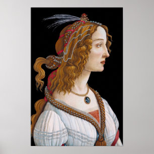 Póster Sandro Botticelli - Retrato de Simonetta Vespucci