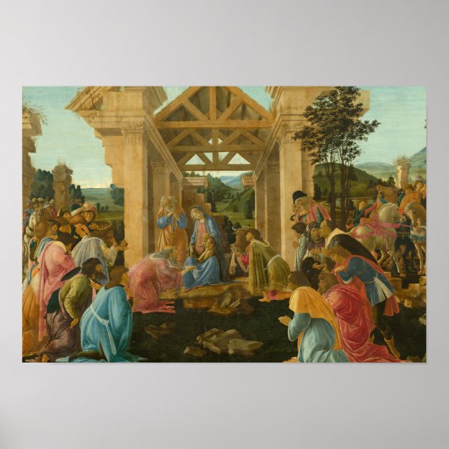 Póster Sandro Botticelli - The Adoration of the Magi (Frente)