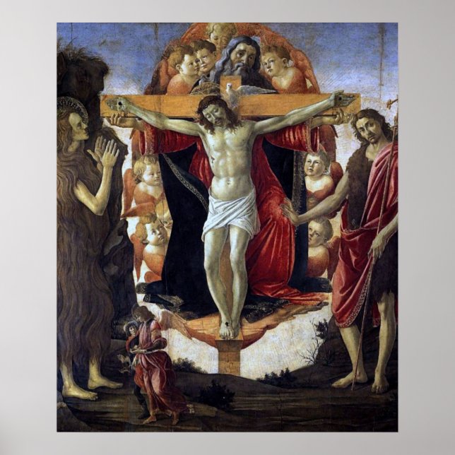 Póster Sandro Botticelli - The Holy Trinity (Frente)