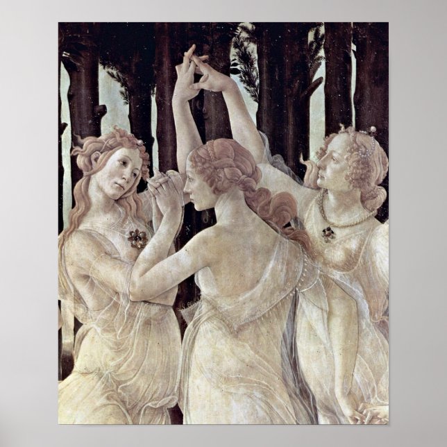 Póster Sandro Botticelli - Three Graces (Frente)