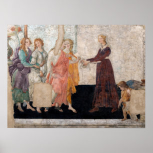 Póster Sandro Botticelli - Venus y los Tres Grados