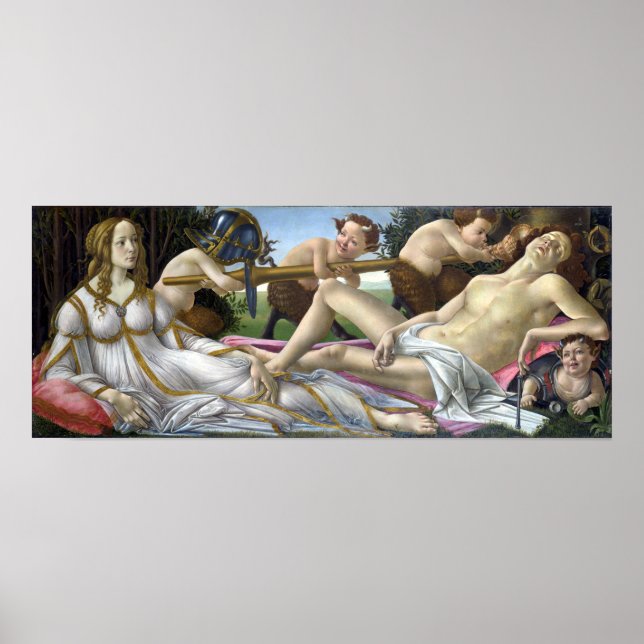 Póster Sandro Botticelli Venus y Mars (Frente)