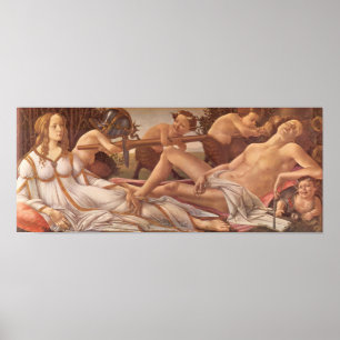 Póster Sandro Botticelli-Venus y Mars