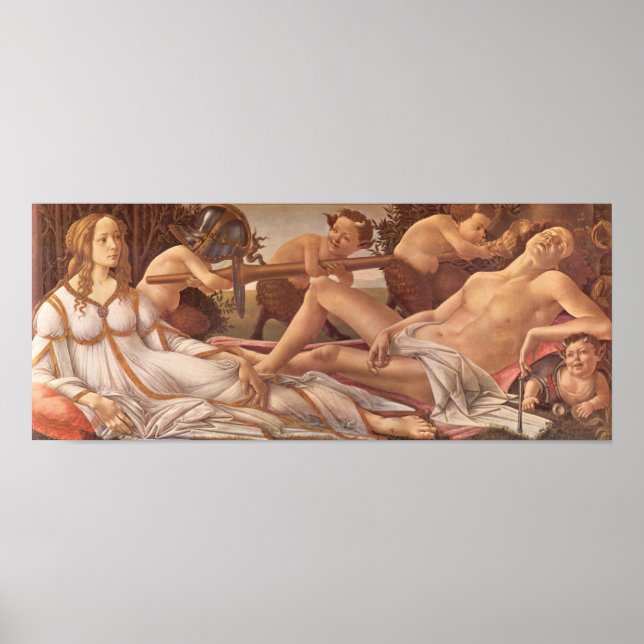Póster Sandro Botticelli-Venus y Mars (Frente)