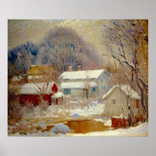 Póster Sandviken de paisajes noruegos