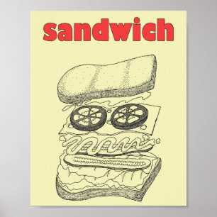 Póster Sándwich