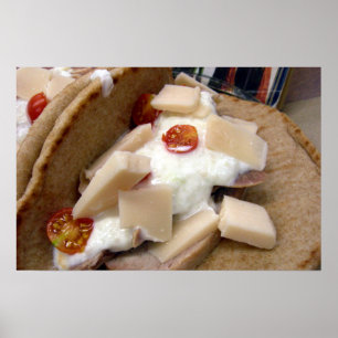 Póster Sándwich de cerdo en pita
