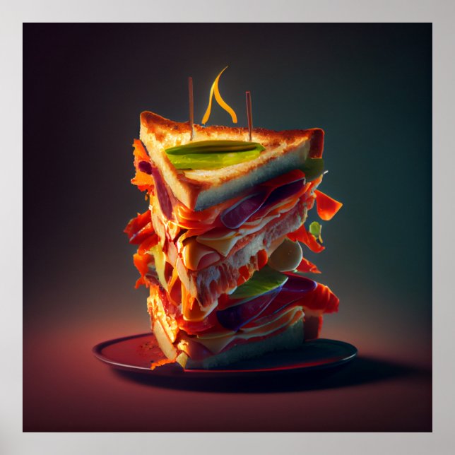 Póster sandwich de club poster (Frente)