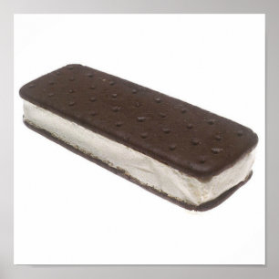 Póster Sandwich de helado