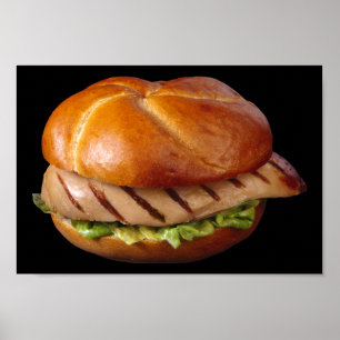 Póster Sándwich de pollo