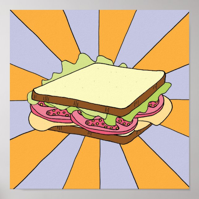 Póster Sandwich eléctrico (Frente)