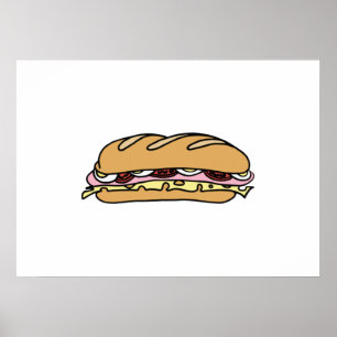 Póster Sandwich submarino