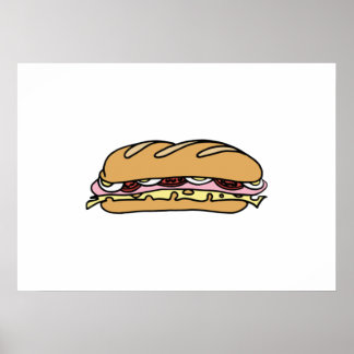 Póster Sandwich submarino
