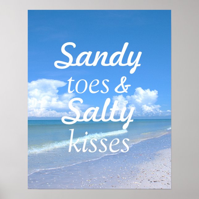 Póster Sandy Toes Y Besos Salados (Frente)