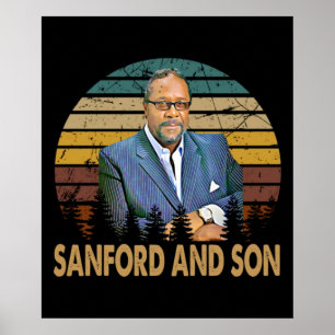 Póster sanford e son gifr art vintage retro
