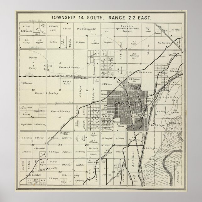 Póster Sanger, California (Frente)