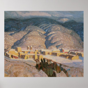 Póster Sangre de Cristo Mountains by Blumenschein