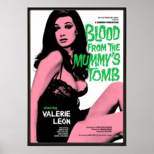 Póster Sangre de la tumba de la momia