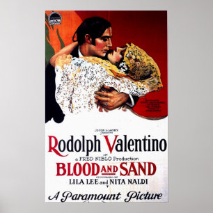 Póster Sangre y arena, Poster de cine de Valentino