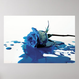 Póster Sangría azul subió