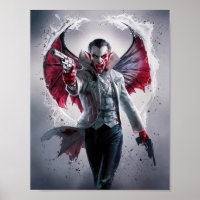 Sangrienta y hermosa mafia de vampiros con armas d