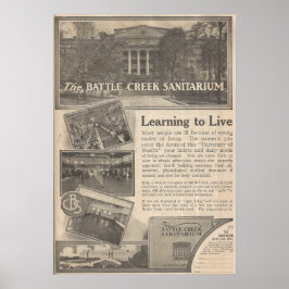 Póster Sanitario de Battle Creek de 1913, Michigan