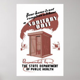 Póster Sanitary Unit