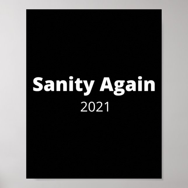 Póster Sanity Again 2021-2025 (Frente)