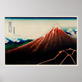 Póster Sanka Hakuu por Katsushika Hokusai (Monte Fuji)