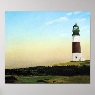 Póster Sankaty Head Nantucket Lighthouse Art Print