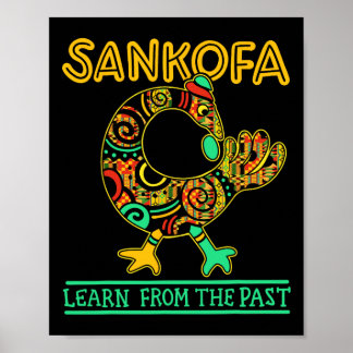 Póster Sankofa African Bird Black History Month Juneteent
