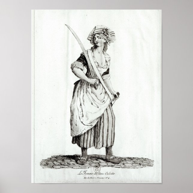 Póster Sans-Culotte, 1792 (Frente)