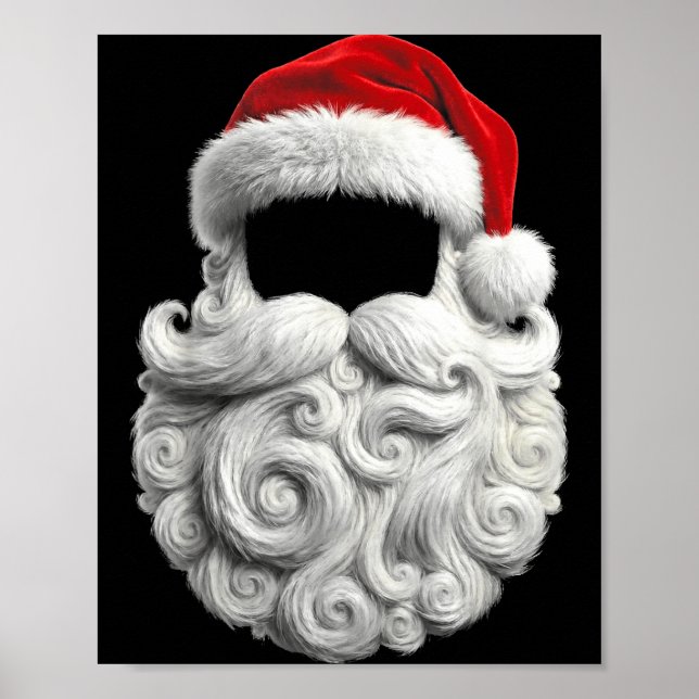 Póster Santa 67 6 7 Six Seven Beard Cool Realistic  (Frente)