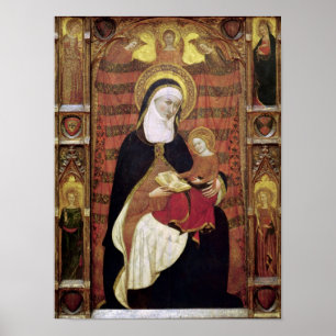 Póster Santa Ana y la Virgen