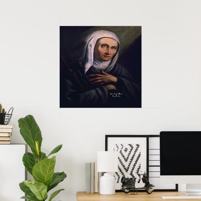 Póster Santa Ángela Merici (Oficina en casa)