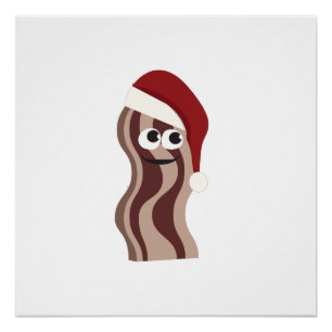 Póster Santa Bacon