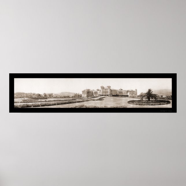 Póster Santa Barbara CA Hotel Potter Photo 1909 (Frente)