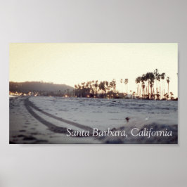 Póster Santa Barbara Playera Vintage