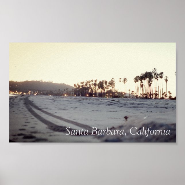 Póster Santa Barbara Playera Vintage (Frente)