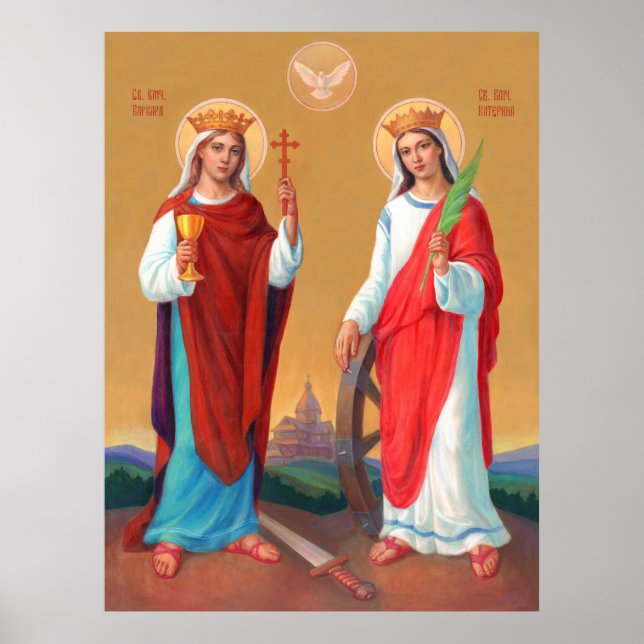 Póster Santa Bárbara Y Santa Catalina (Frente)