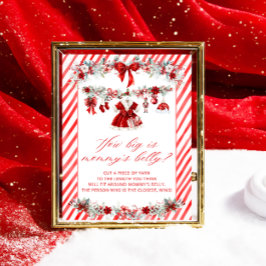 Póster Santa Bebé Red Qué grande es el Belly de mamá