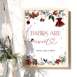 Póster Santa Bebés son dulces