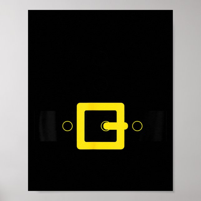 Póster Santa Belt Suit Funny Cute Halloween Christmas Cos (Frente)