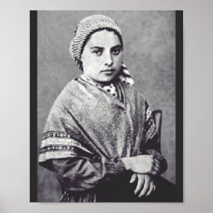 Póster Santa Bernadette Soubirous