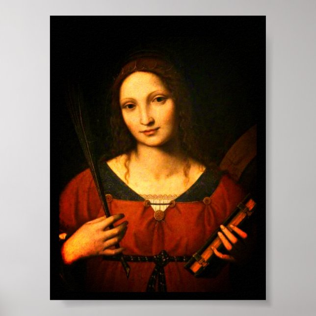 Póster Santa Catalina de Alejandría (Bernardino Luini) (Frente)