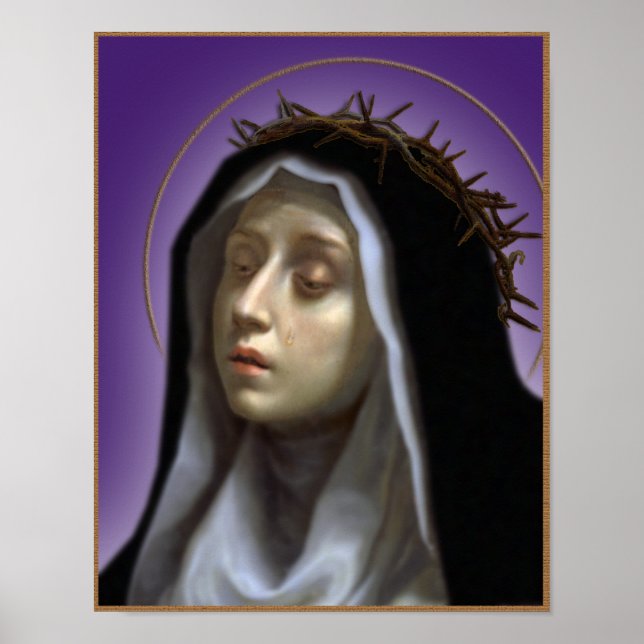 Póster Santa Catalina de Siena (Frente)