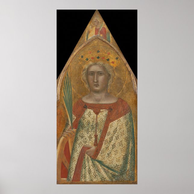 Póster Santa Catalina, Pietro Lorenzetti Bella Artes Post (Frente)